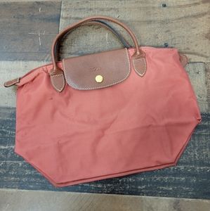 Small Longchamp Le Pliage Muted Terracotta